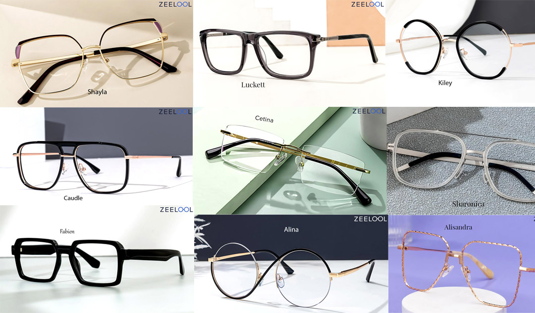 What are some popular frame styles for professional eyeglasses?