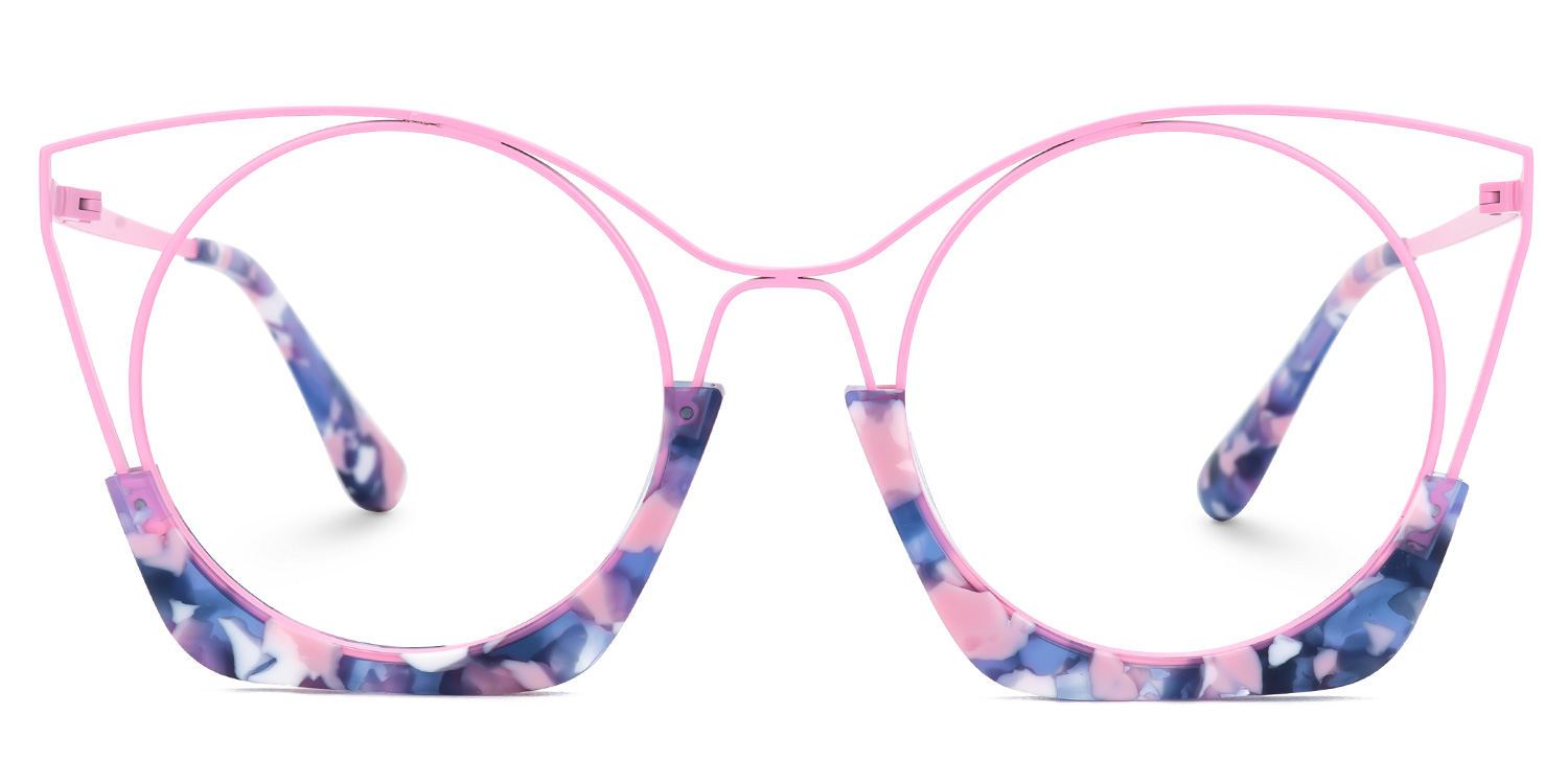 Barbara Cateye Fondant-Pink Glasses1