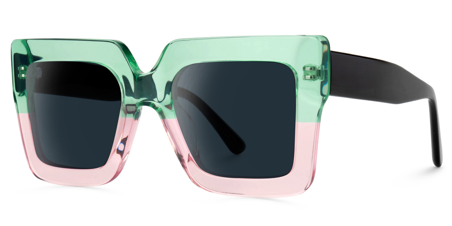 Brandon Square Green-Pink Sunglasses1