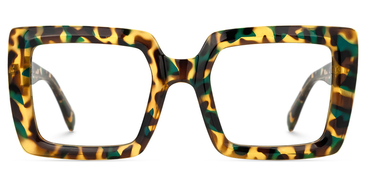 Square Tortoise Bratzy Glasses in Thick Frame Style | Zeelool0