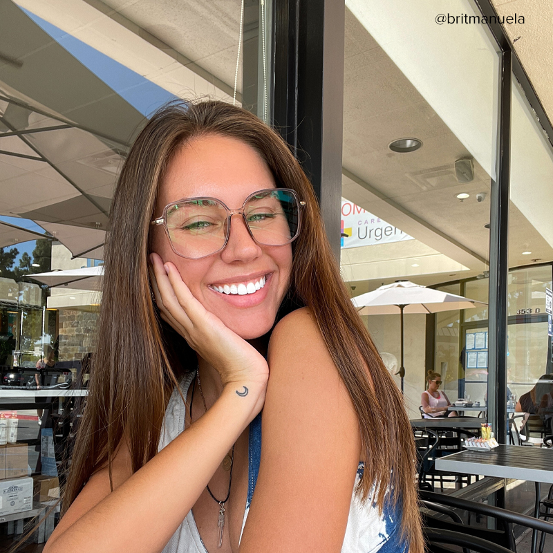 Payton Square Champagne Frame Glasses | Zeelool Optical4