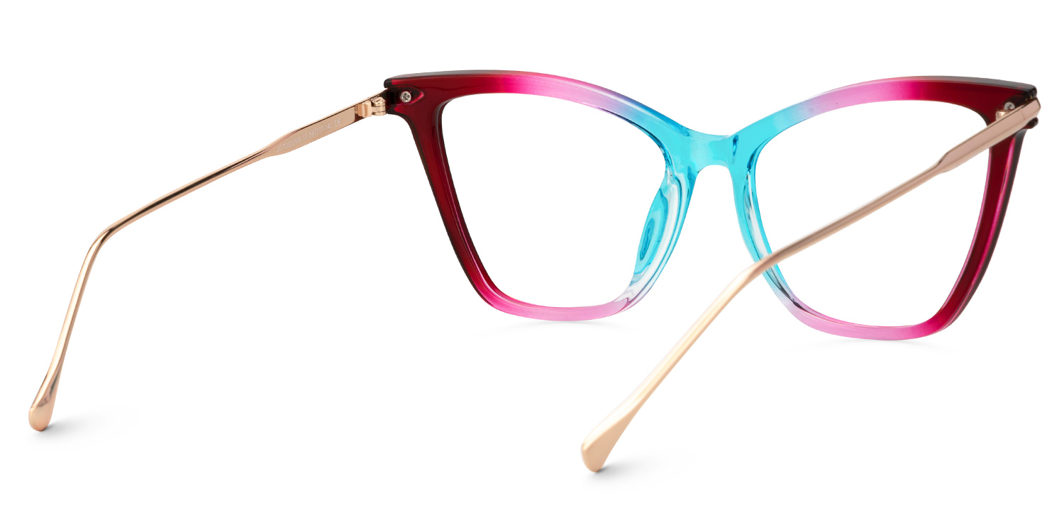 New Arrival Red-Blue Color for Hilary Frame Glasses | Zeelool3