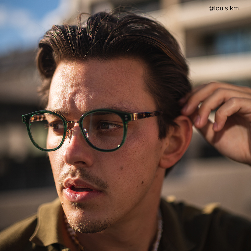 Matthew Round Green Glasses | Zeelool Glasses8