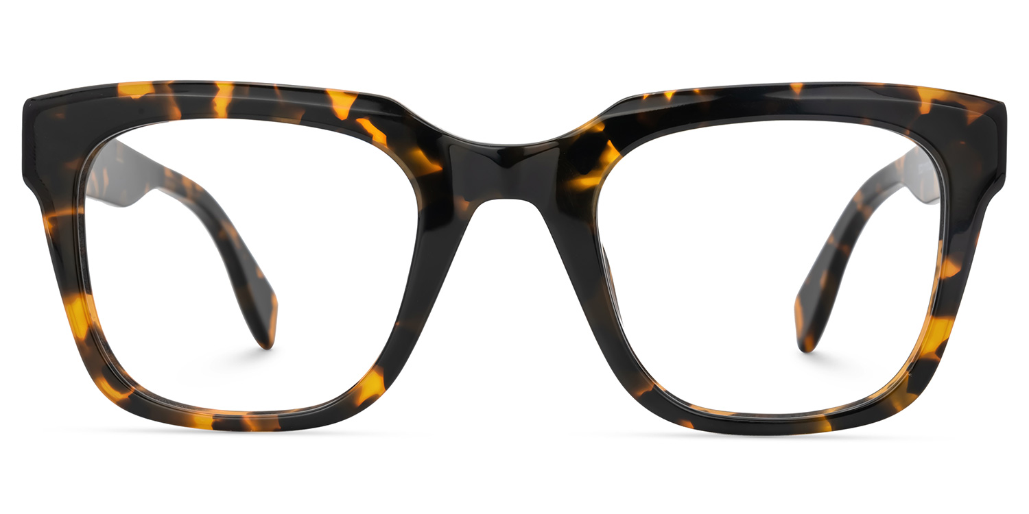 Schealer Square Classic Retro Tortoise Shell Glasses0