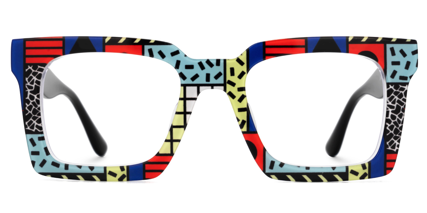 Kevin Square Multicolor Glasses