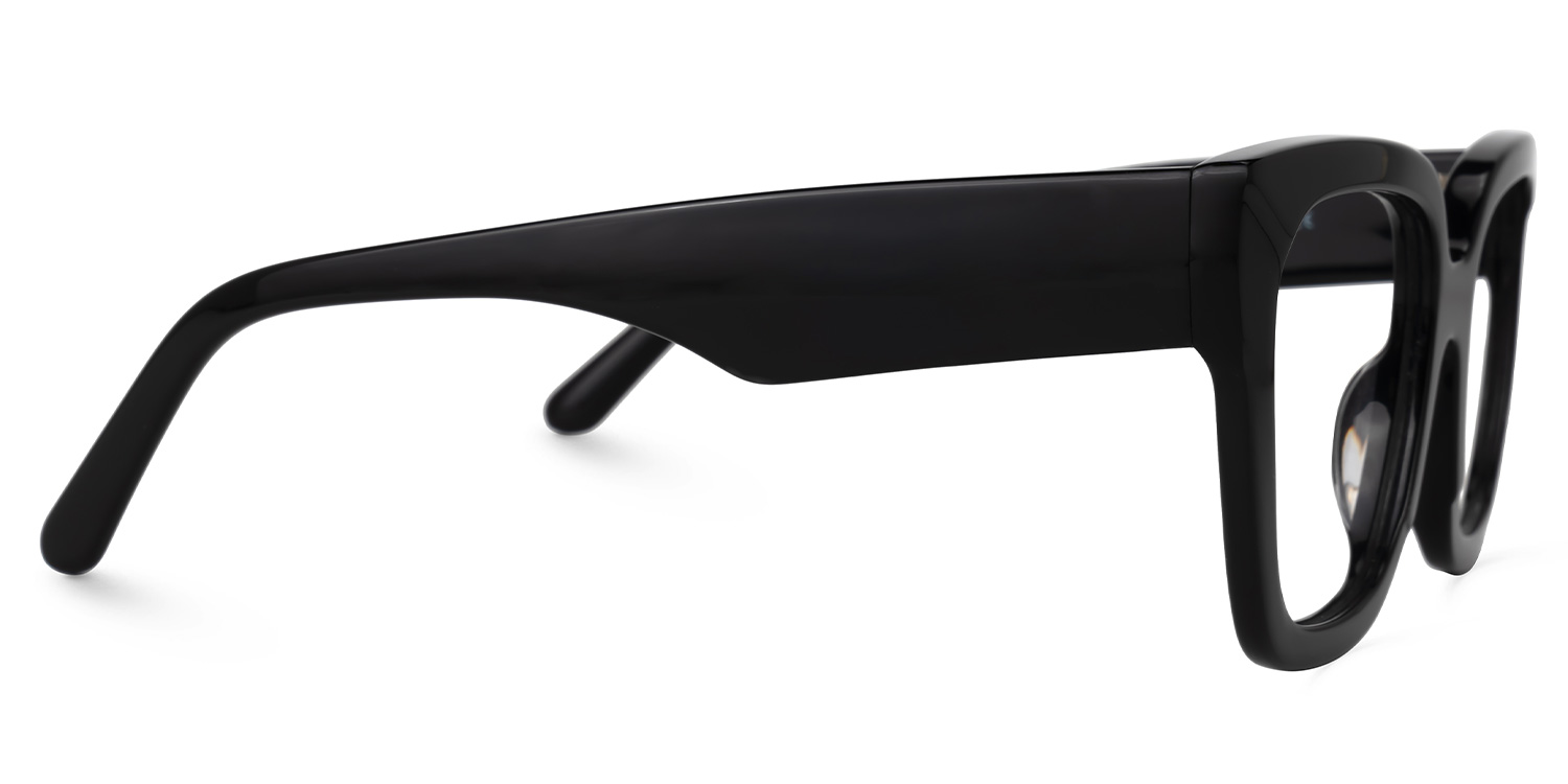 Rainna Square Black Glasses2