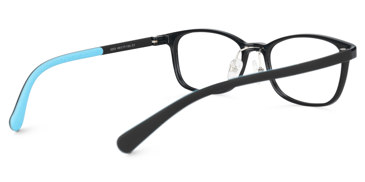 Kids Rectangle Rehse Glasses with Cute Style -Zeelool3