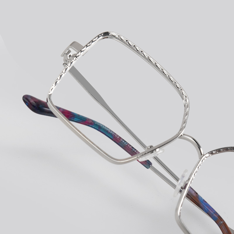 Toure Square Silver Diamond Cut Glasses5