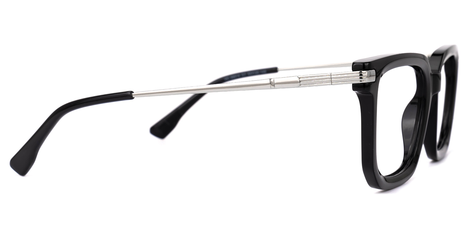 Salazar Rectangle Black Glasses3