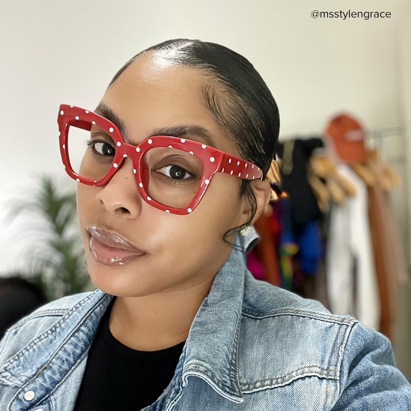 Malcolm Square Red-Dot Glasses10