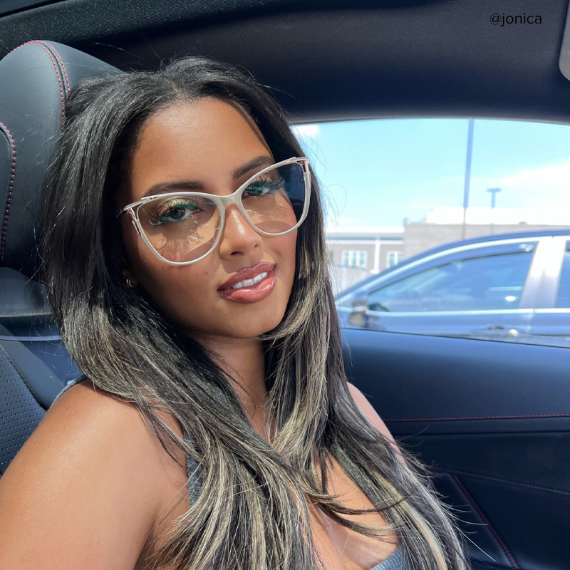 Yomary Cateye Khaki Glasses10