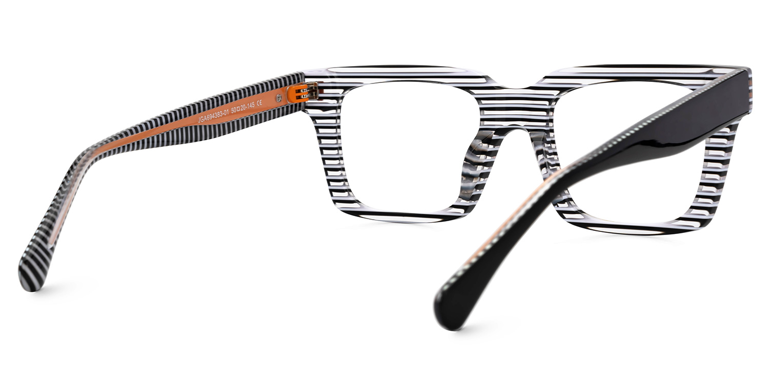 Kirkland Rectangle Black-White Glasses3