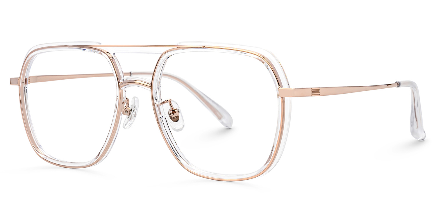 Crystal Vergie Aviator Frame Eyeglasses | Zeelool1