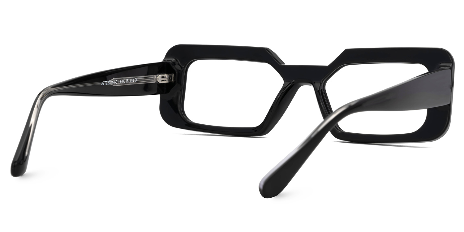 Tasew Rectangle Black Glasses3