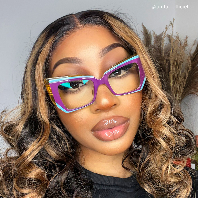 Verdejo Geometric Purple Glasses6