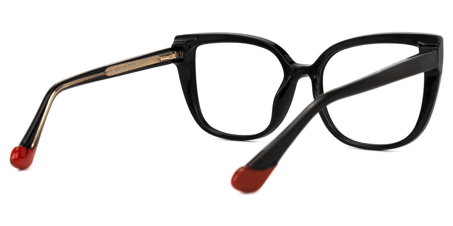 Fenn Cateye Black Glasses3