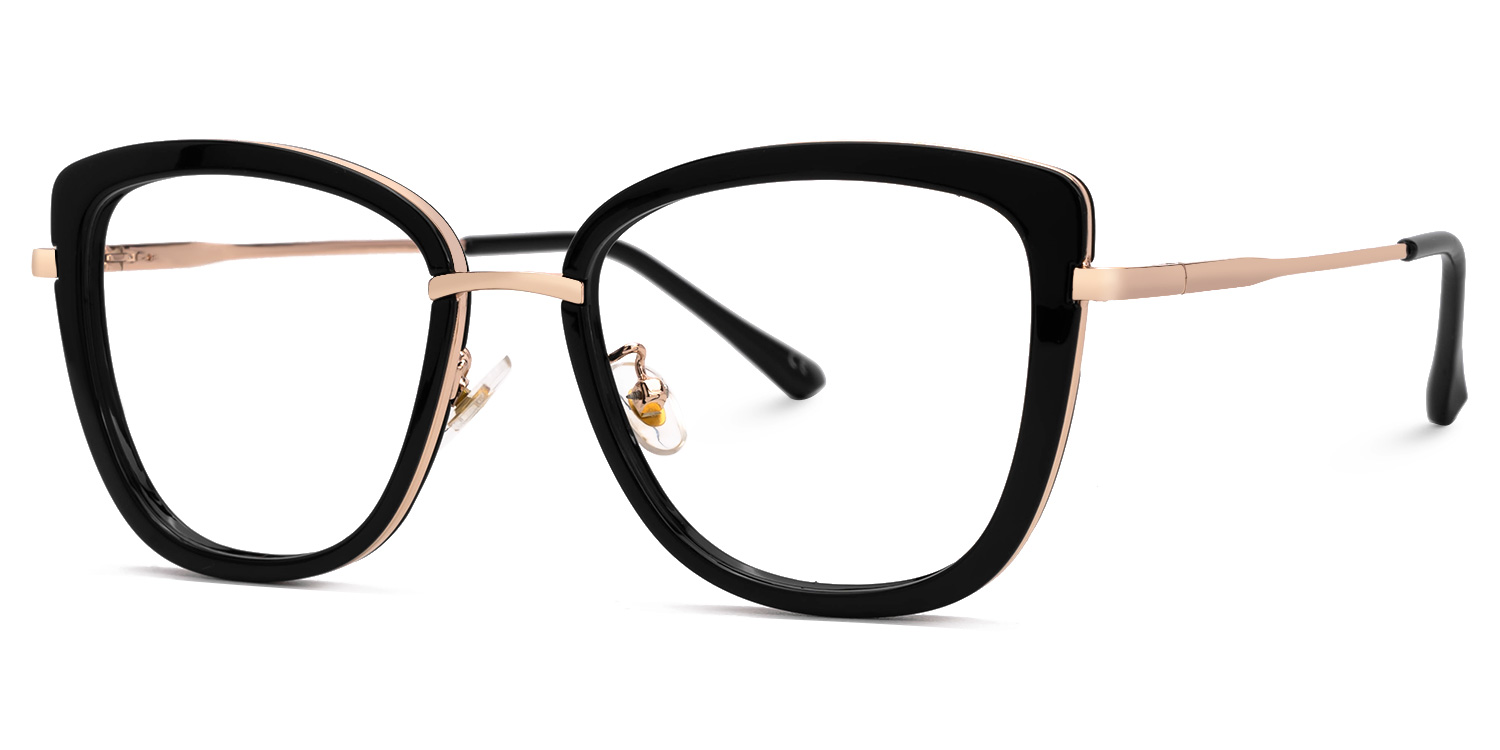 Black Kaye Cateye Frame Eyeglasses | Zeelool1
