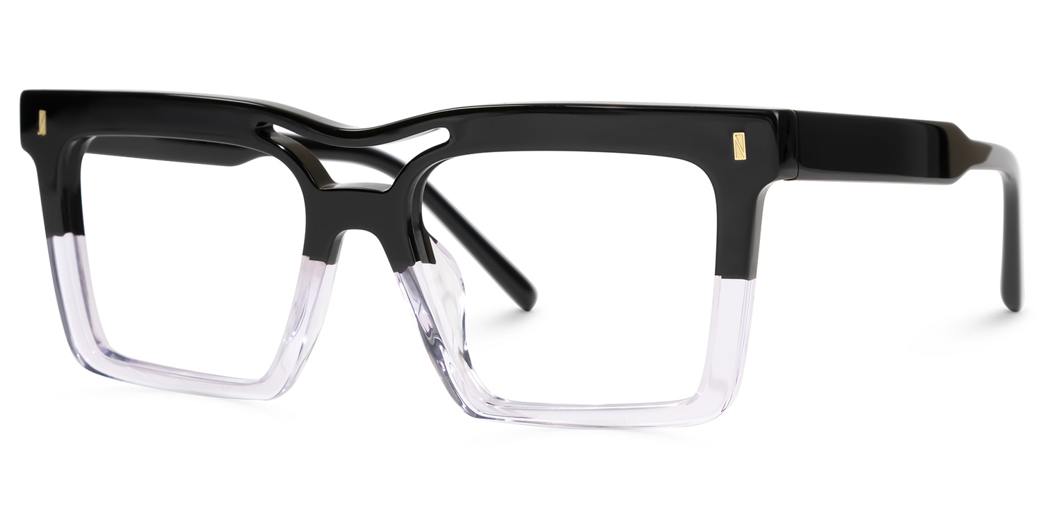 Tamekia Square Black-Crystal Glasses1