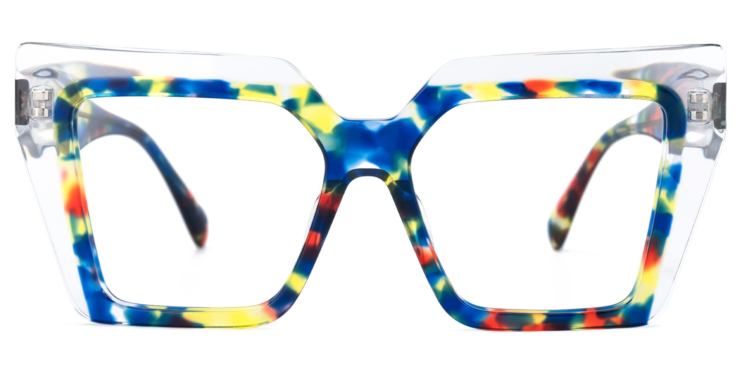 Acetate Kaliyana Eyeglasses, Kaliyana Square Glasses -Zeelool Glasses0