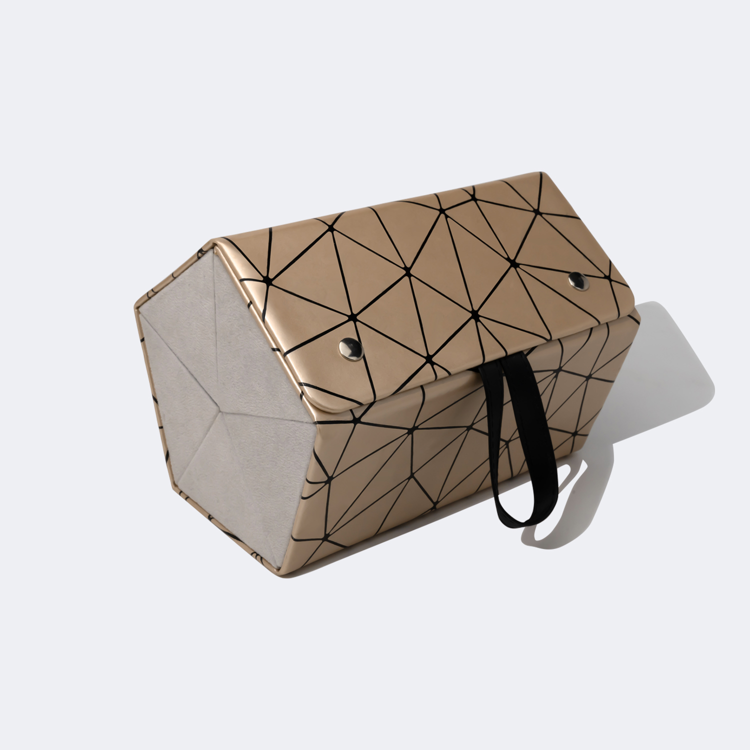 High-end Leather Hanging Khaki Eyeglasses Storage2