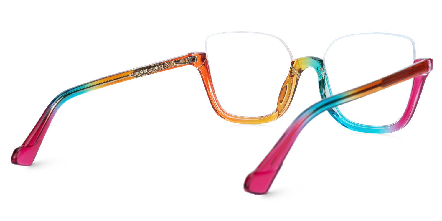Kellina Square Colorful Glasses3