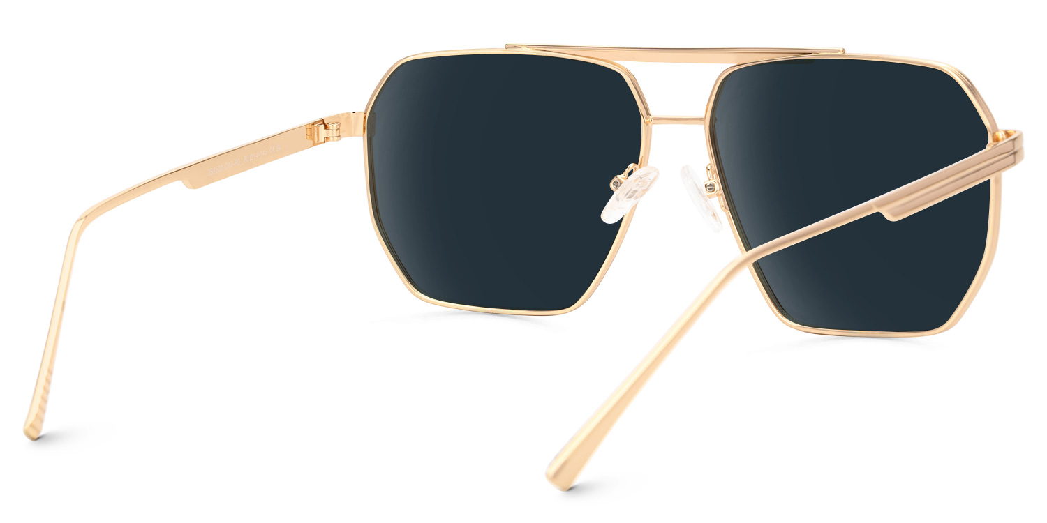Quintero Aviator Gold Sunglasses3