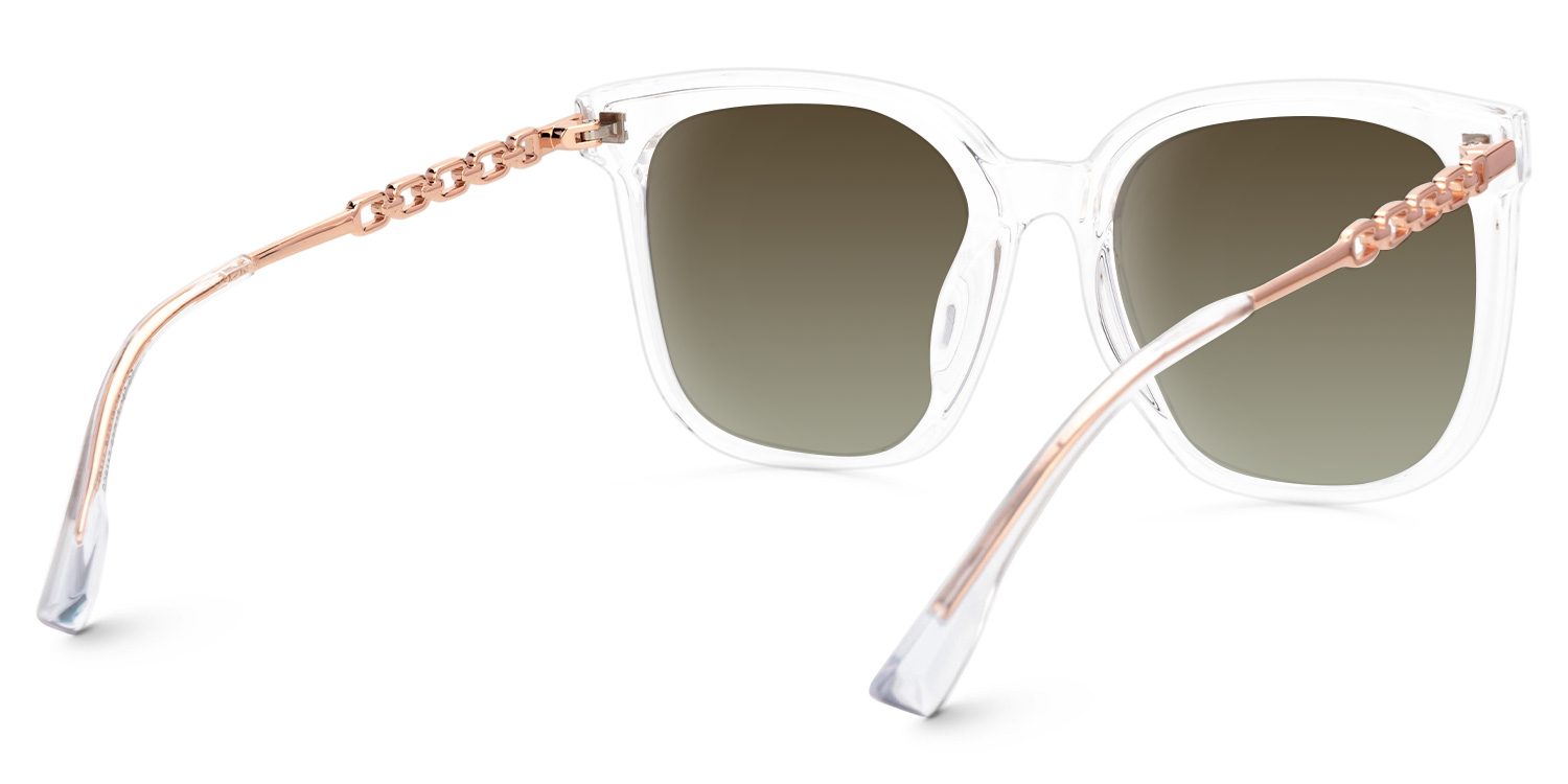 Tammie - Square Crystal Frame Sunglasses3
