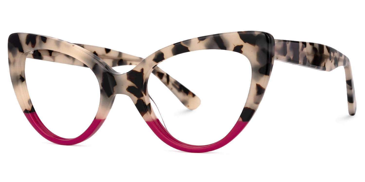 Claudette Cateye Red Glasses1
