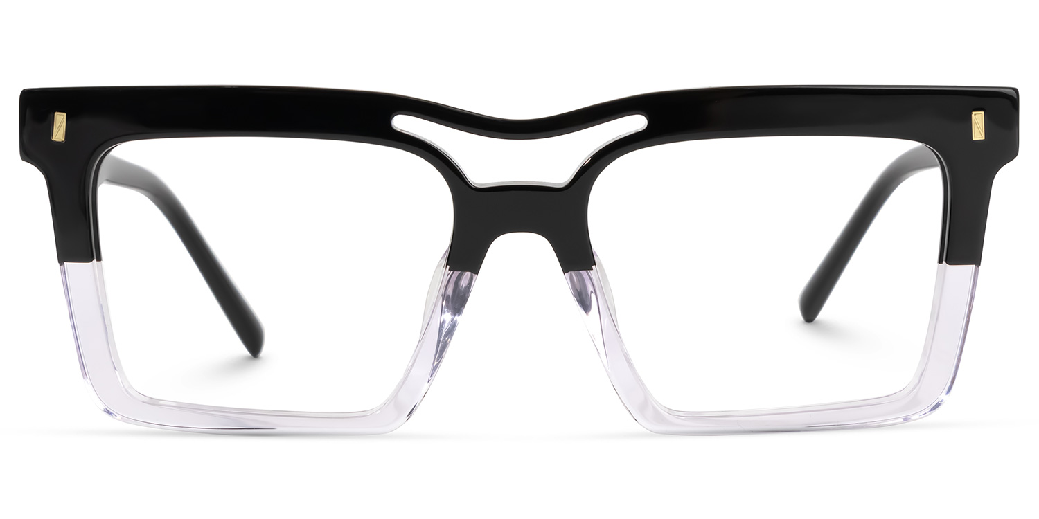 Tamekia Square Black-Crystal Glasses0