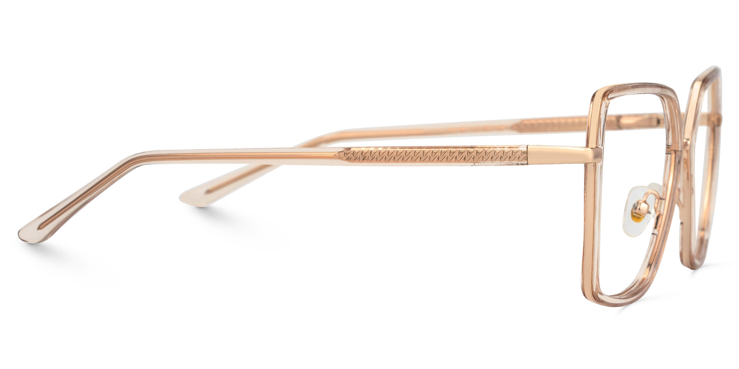 Rose-Gold Square Frame Glasses - Jill on Sale | Zeelool2