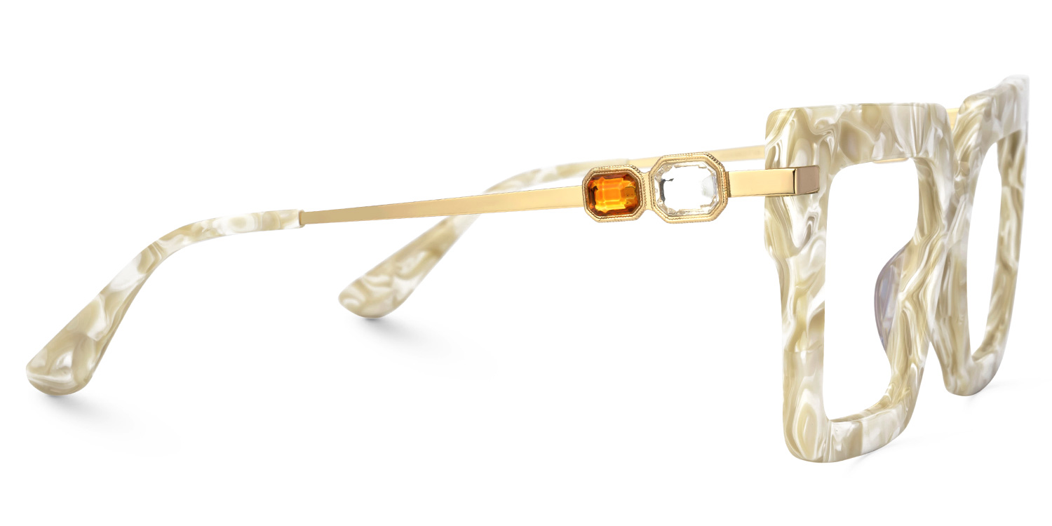 Radic Square Marble Glasses2