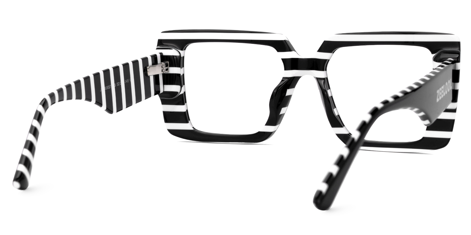 Parris Black Eyeglasses in Rectangle Full-Frame  | Zeelool3