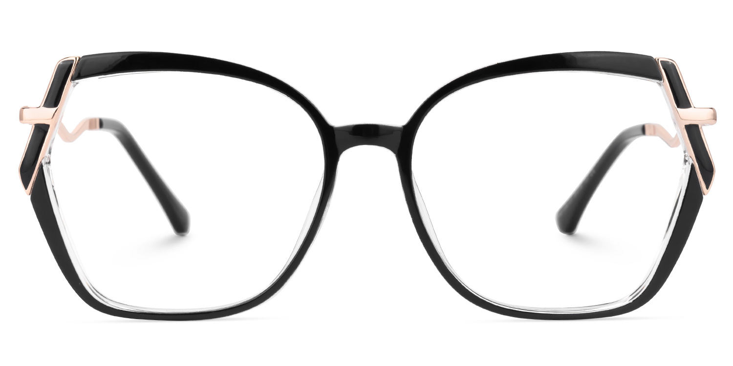 Jakara Geometric Black Glasses