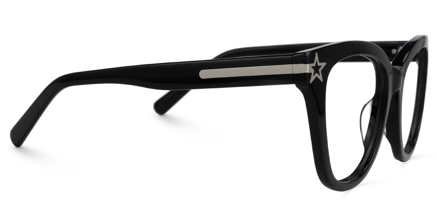 Cateye Kathleen Black Glasses deals -Zeelool Glasses2