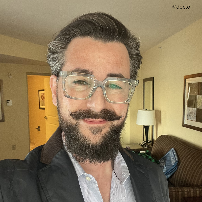 Pitts Square Light-Blue Glasses | Zeelool Glasses5