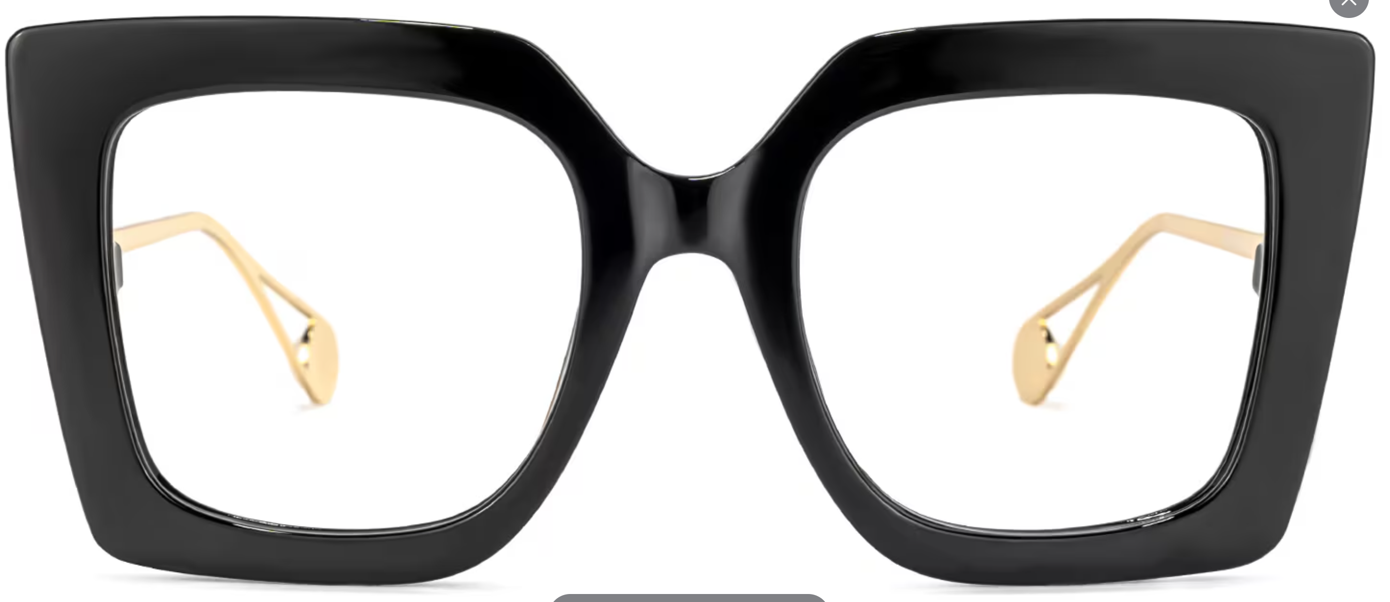 Qatar Square Black Glasses