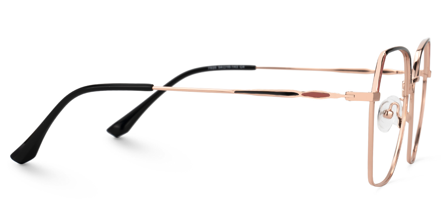 Marlon Geometric Two-Tone Full-Rim Glasses | Zeelool2