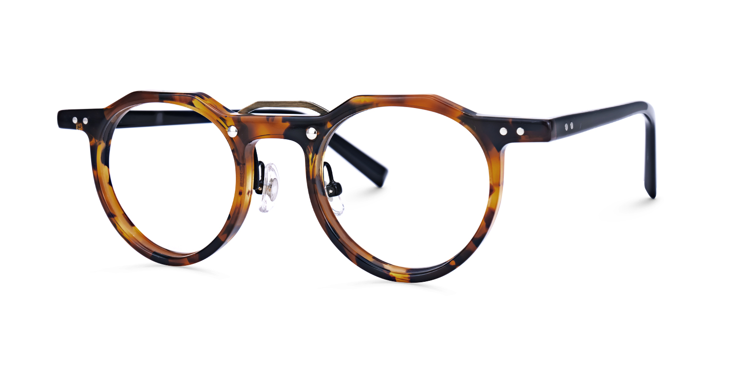 Adjustable Nose Pads Jerria Eyeglasses, Jerria Tortoise Glasses -Zeelool1