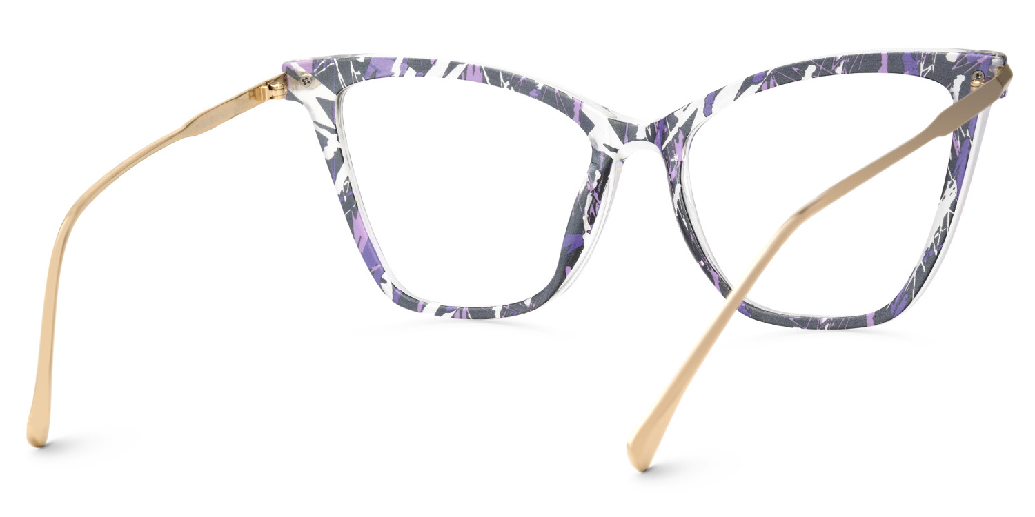New Arrival Purple Striped for Hilary Frame Glasses | Zeelool3