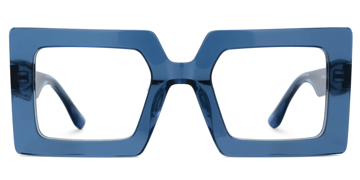 Tiffaney Square Blue Glasses0