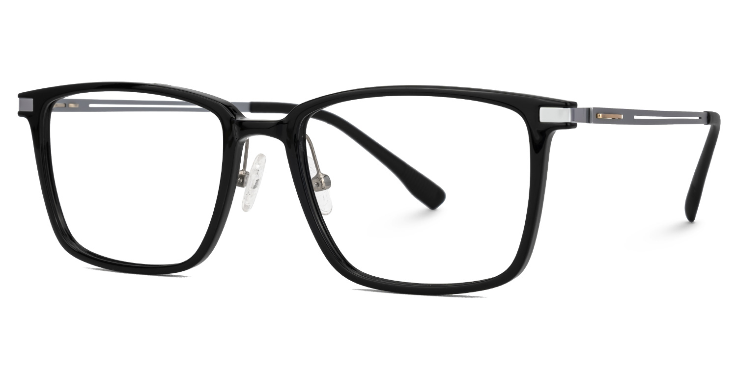 ZEELOOL Ivonne Rectangle Black Glasses