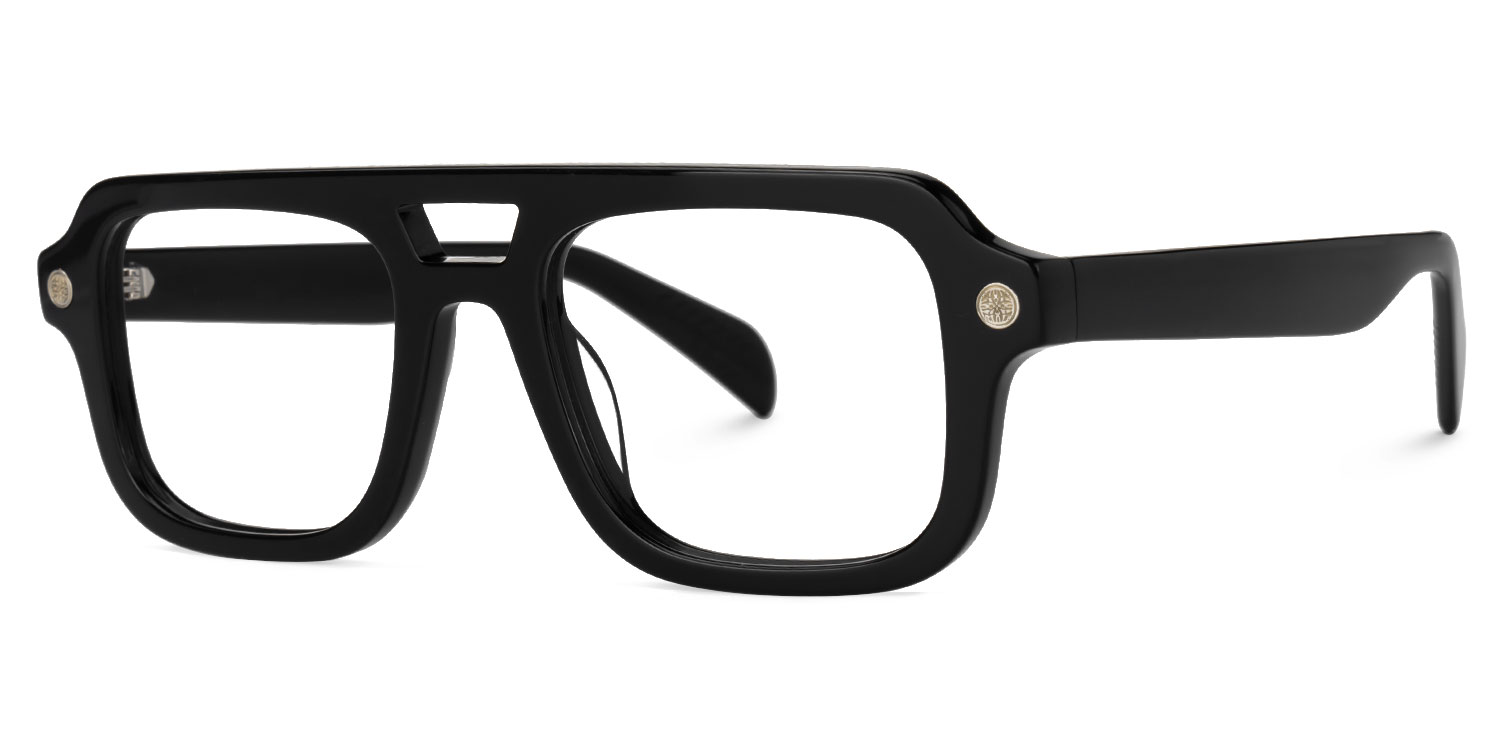 Ismail Aviator Black Glasses1