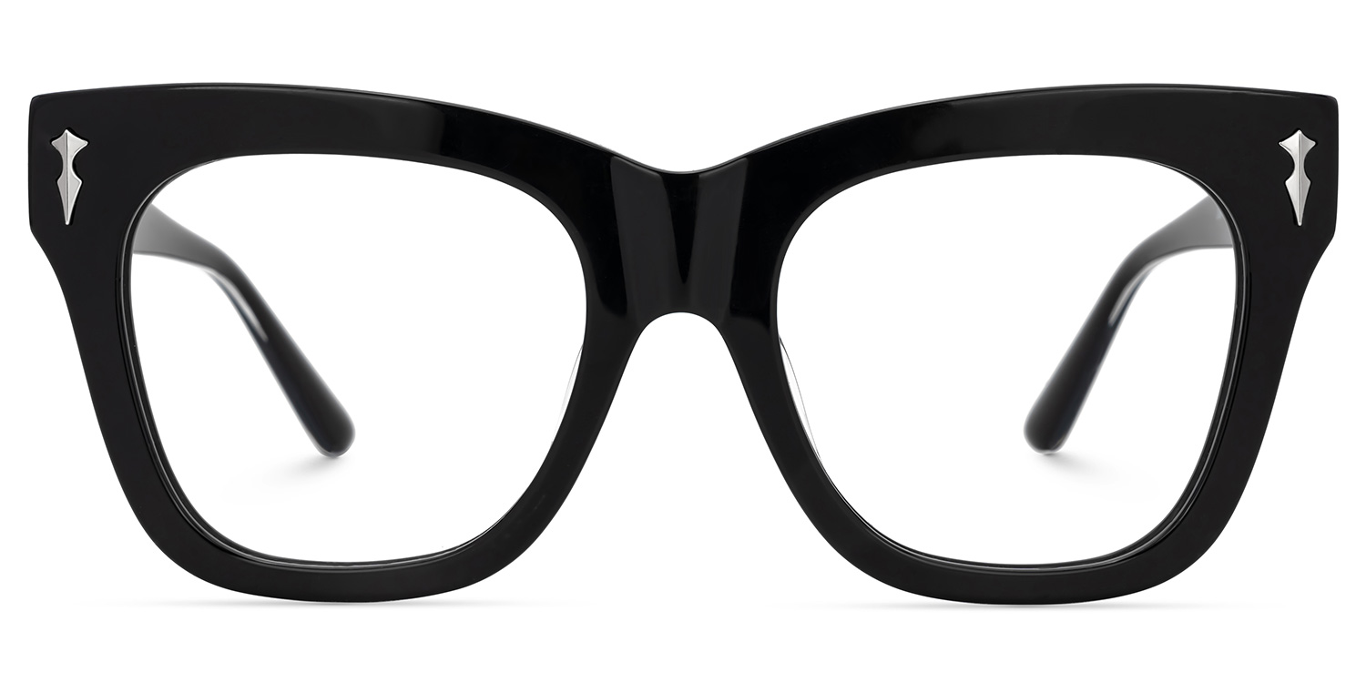 Grabar Square Black Glasses
