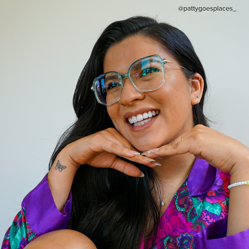 Payton Geometric Green Frame Glasses | Zeelool Optical12