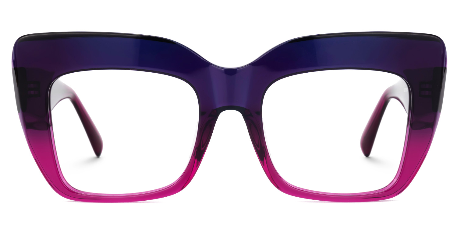 Charmaine Cat Eye Purple Glasses0