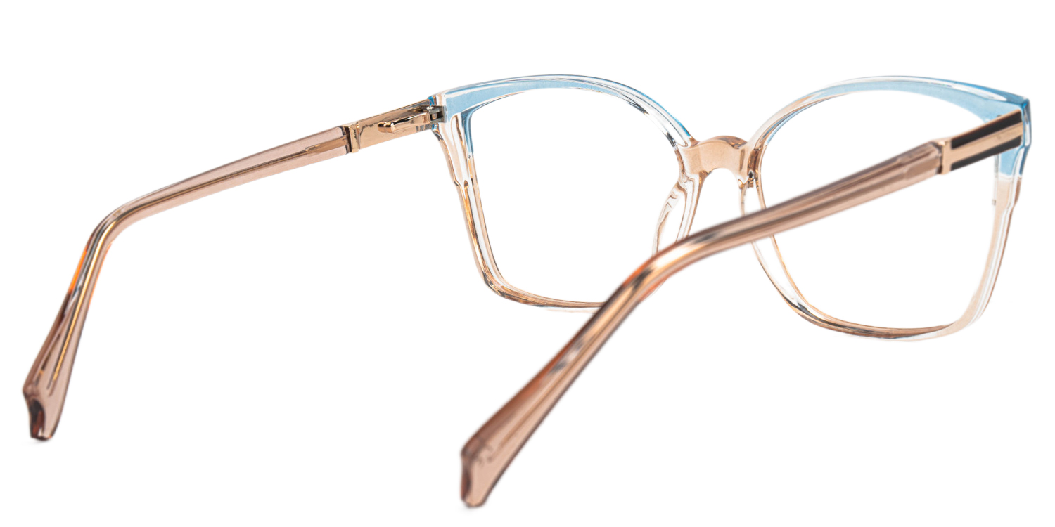 Cateye Elice Champagne Glasses deals -Zeelool Glasses3