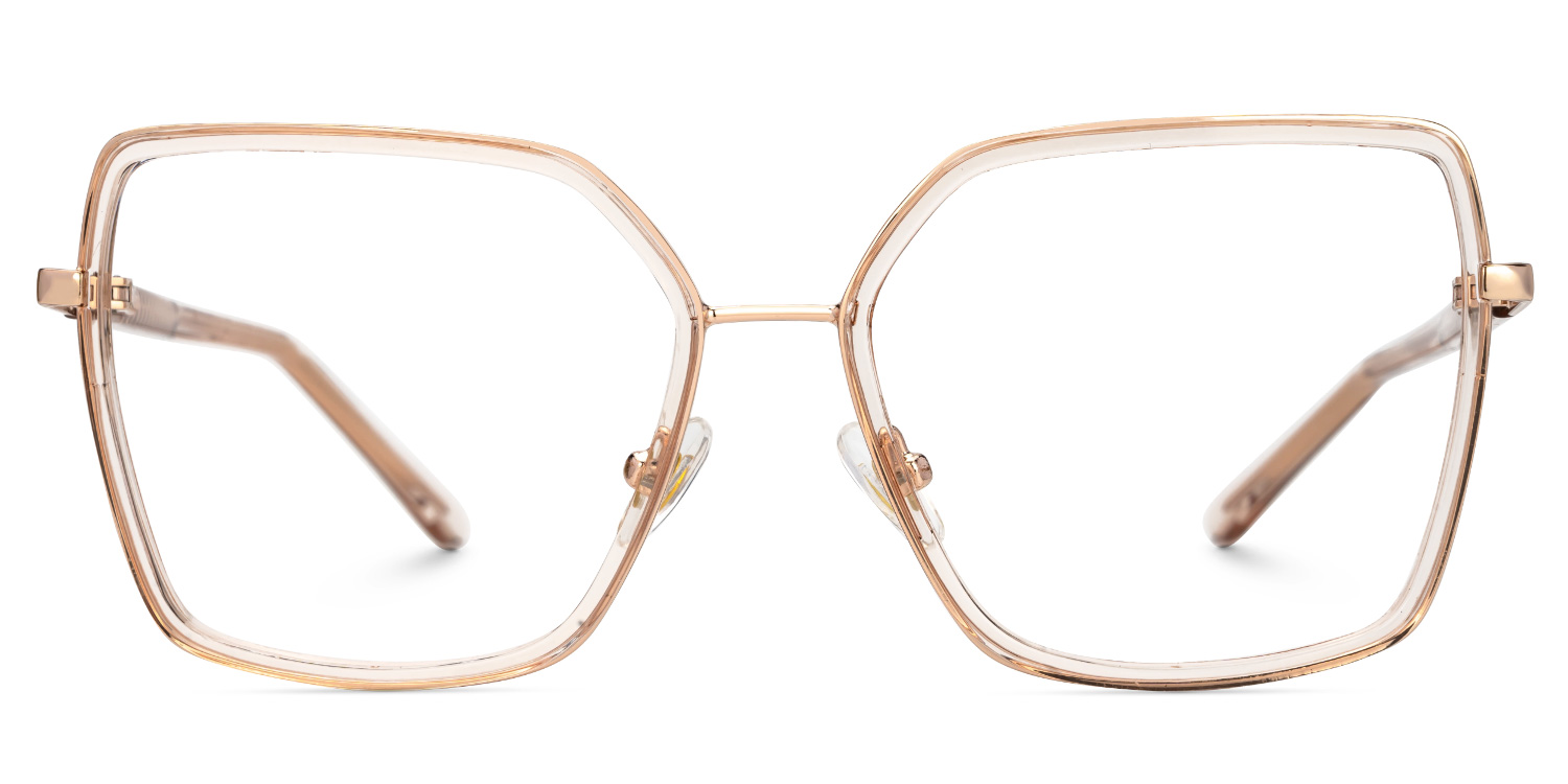 Jill Square Rose-Gold Glasses0