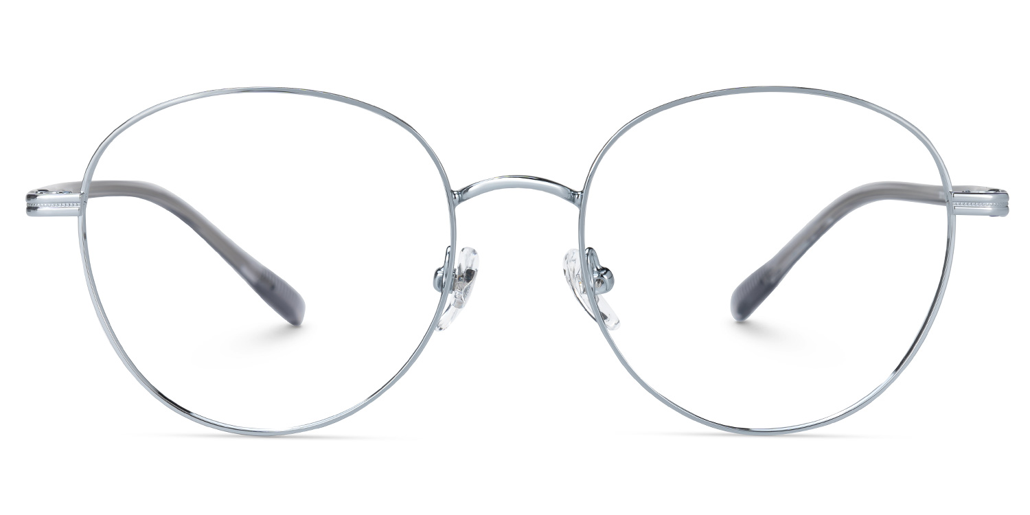 Titanium Celena Eyeglasses, Celena Round Glasses -Zeelool Glasses0