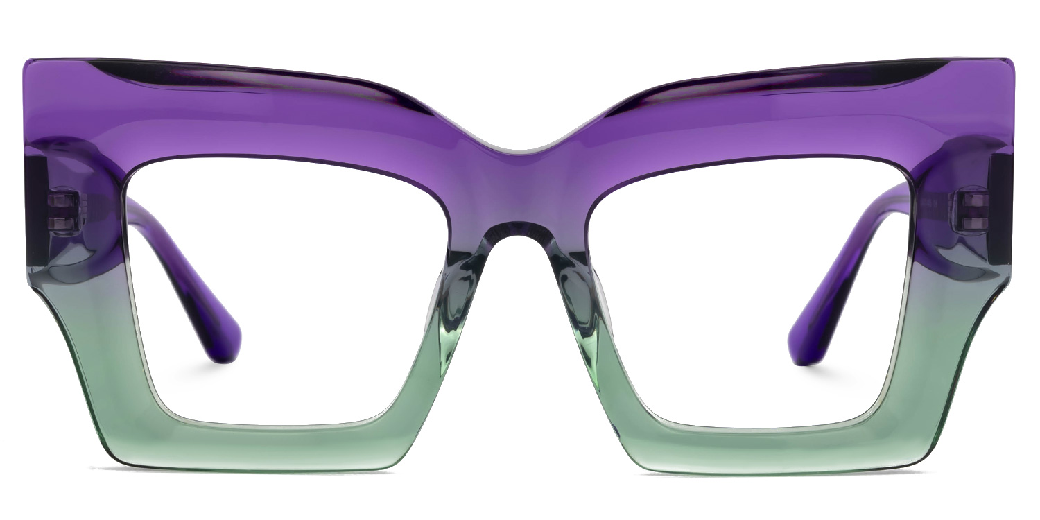 Milner Thick Frame Square Eyeglasses  -Zeelool Optical0