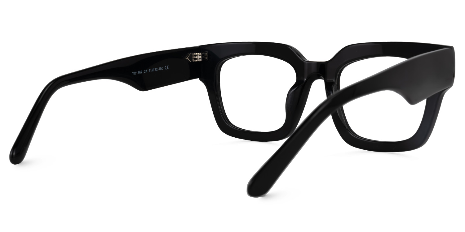 Miralis Square Black Glasses3
